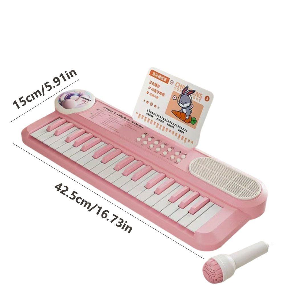 37 Keys Musical Toy Multifunctional Musical Keyboard Kids Piano Keyboard  Early Learning