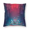 Hollow Love Cushion Cover 45X45 Home Decorative Print Hollow Knight Throw Pillow Case For Car Double-Sided Cojines Decorativos