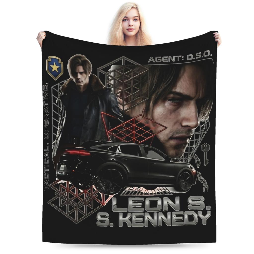 Residents Evils Requiem Leon S Kennedy Blanket Spring Warm Soft Throw Blanket For Boy Chair Sofa Bed Flannel Bedspread Bed Cover