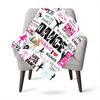 Love Dance Customize Your Name Blanket Used For Chair Office Sofa Bed Camping Soft And Warm Giving Friends And Relatives Birthday Graduation Gift