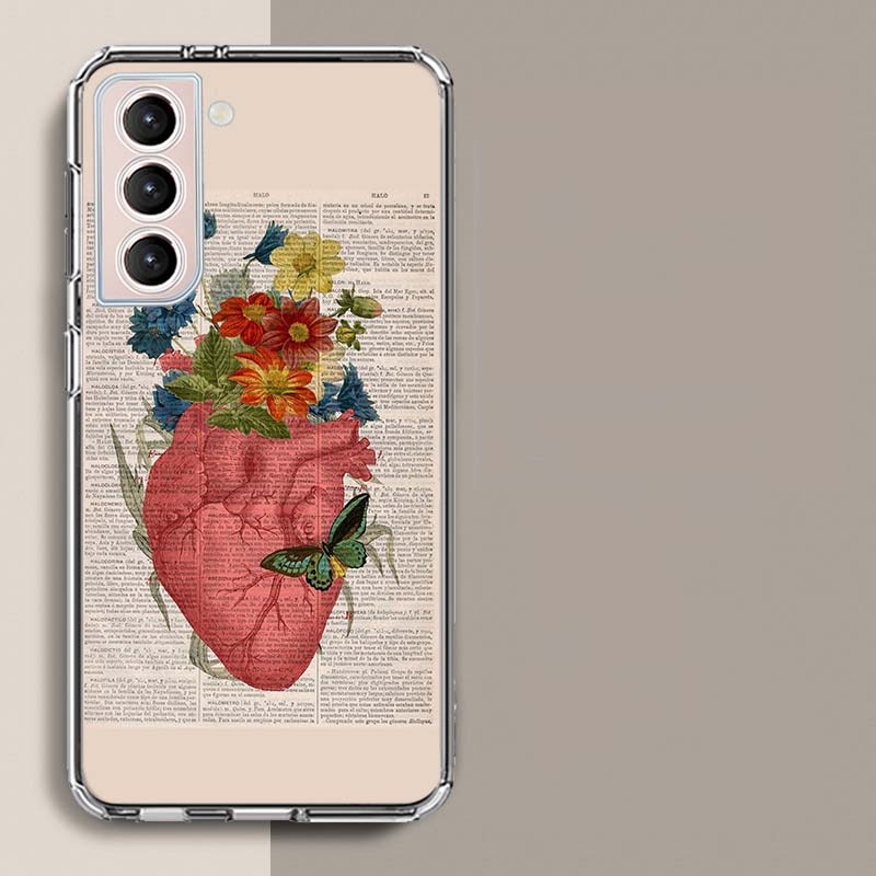 Medical Human Organs Brain Meridian Kidney Phone Case For Samsung S25+ Edge Galaxy S24 FE S23 Ultra Capa Shell S22+ S21 Plus S20