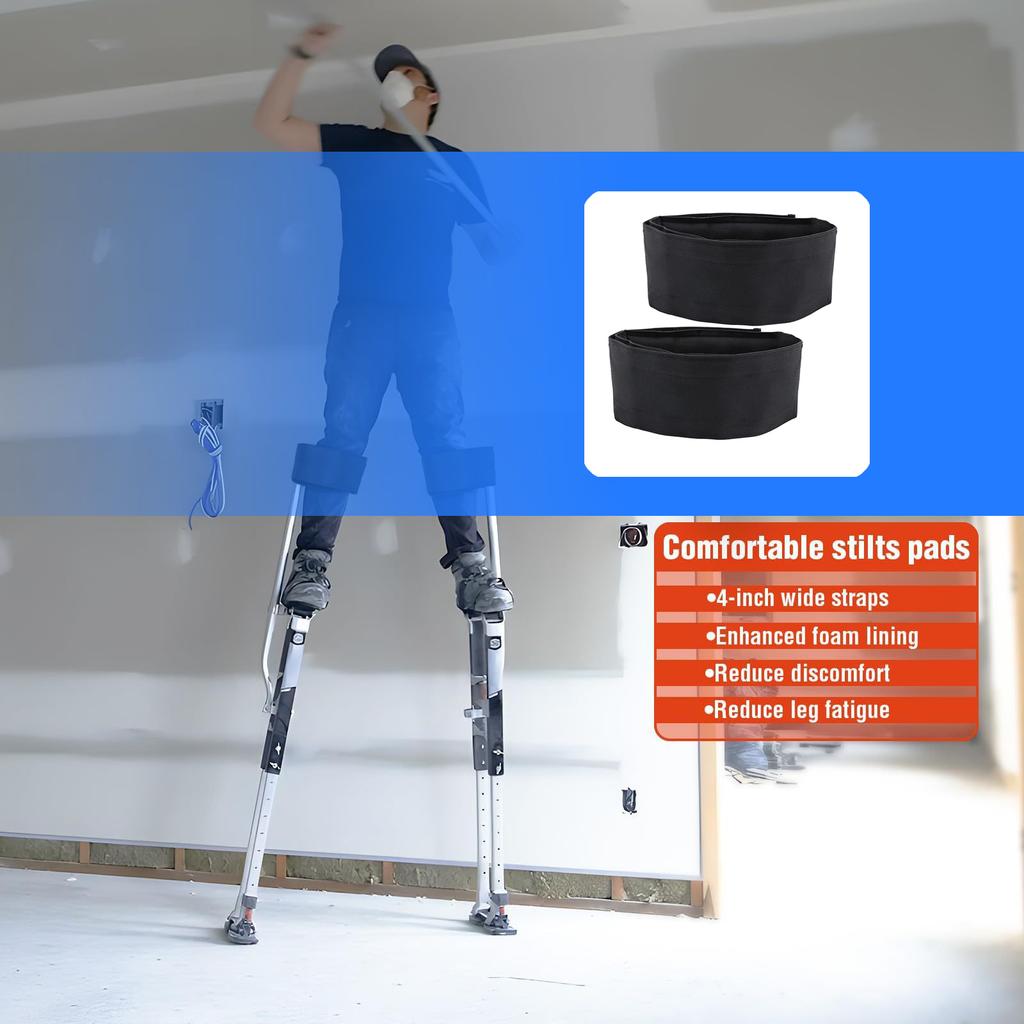 Sticker Fastening Adjustable Drywalls Stilt Strap Prevent Over Tightening Alleviate Leg Numbness During Extended Use