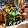 Custom Name Personalized Ben 10 Cartoon Print Blanket, Home Decor, Bedroom, Sofa, Camping, Couch, Gifts for Birthday ChristmasEnthusiasts