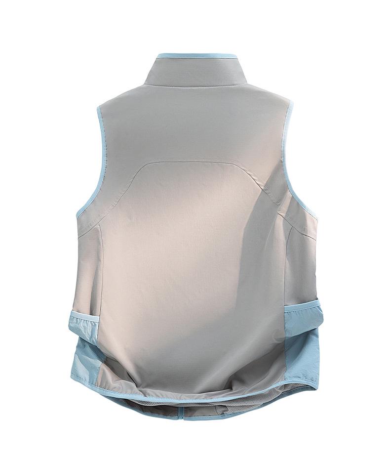 American Color Block Sleeveless Casual Vest - Unisex Couple Style