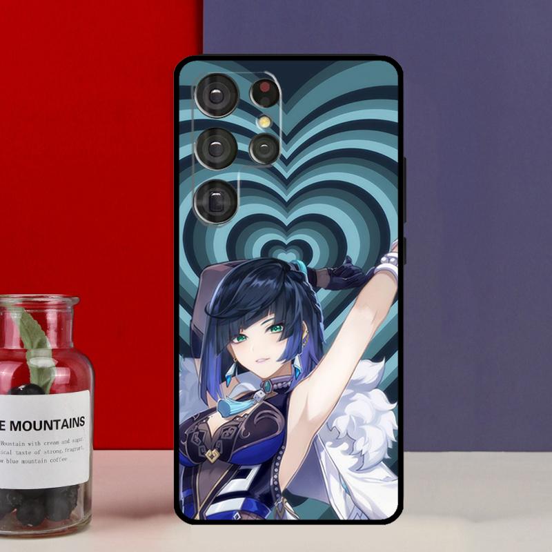 Yelan Genshin Impact Funda Case For Samsung Galaxy S25 Ultra S9 S10 S20 FE S21 S22 S23 Plus S24 Ultra Phone Cover