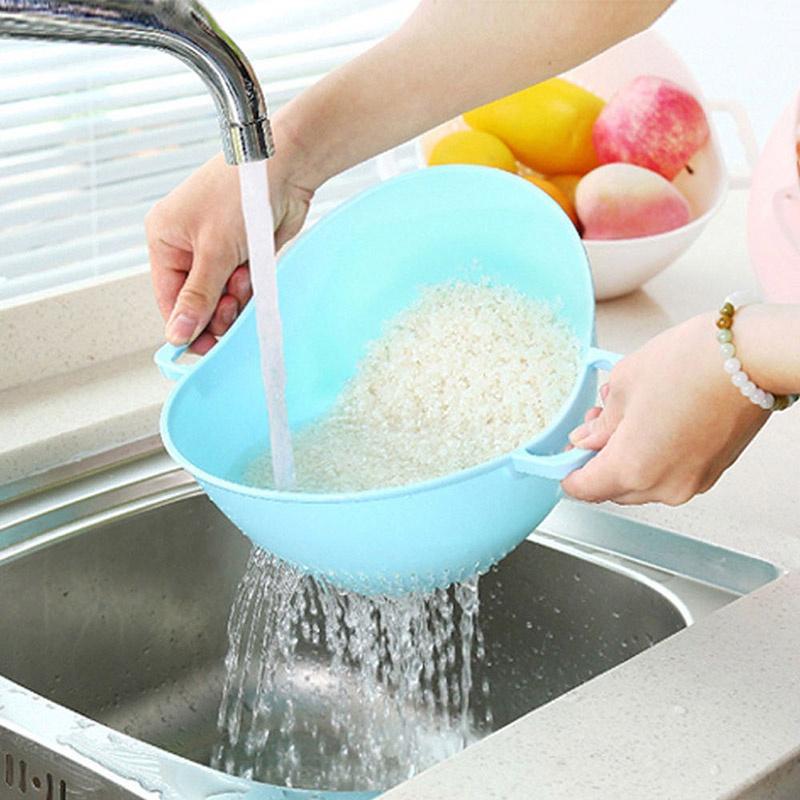 Strainer Rice Washer Kitchen Tools Vegetable Cleaning Container Basket Pretty
