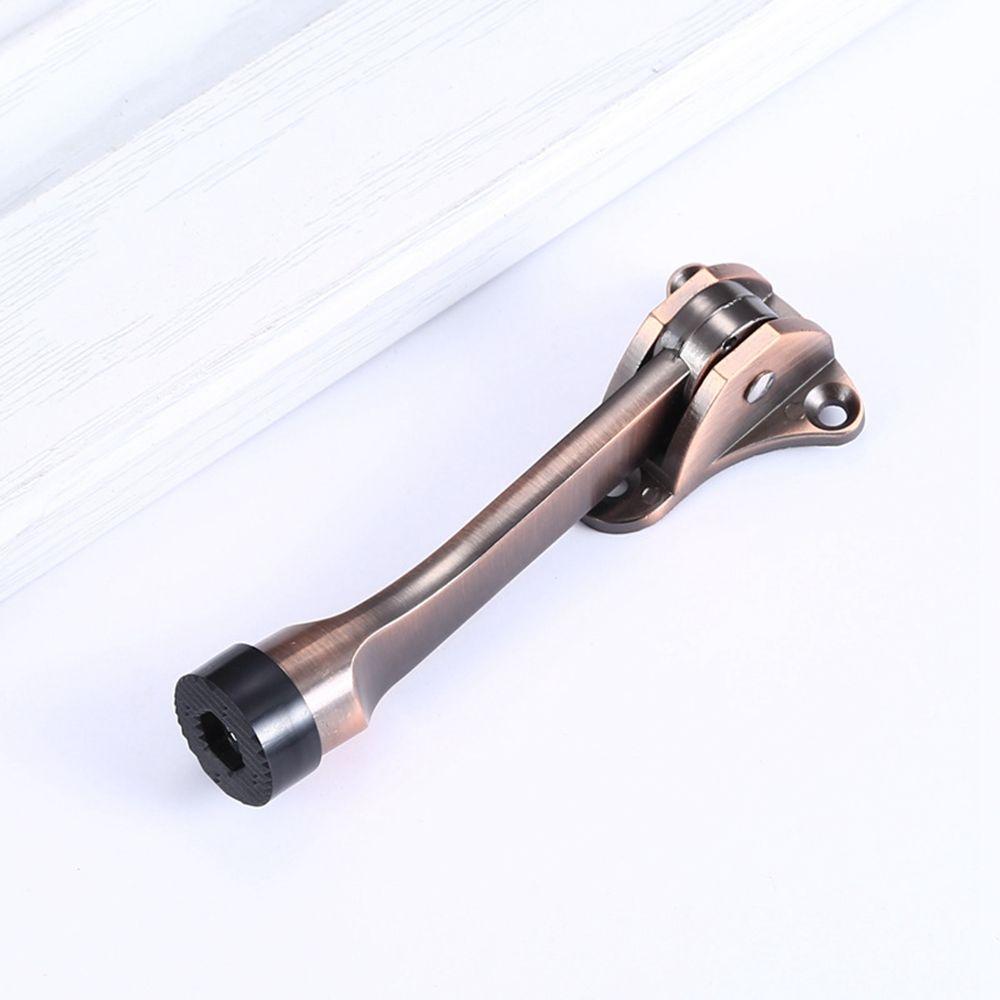 

Противоугонный откидной упор для двери, принадлежности для спальни, сверхпрочная фурнитура, держатель двери, стопор двери, дверные упоры тёмно-рыжий