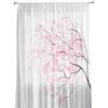 Cherry Blossoms Tree Branches Pink White Chiffon Sheer Curtains for Living Room Bedroom Decoration Window Voiles Tulle Curtain