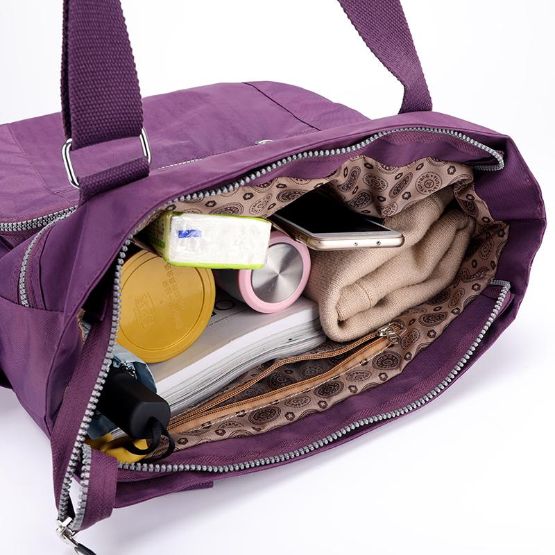 Borsa Tote da Donna di Grande Capacità – Elegante Borsa a Spalla Multicolore con Tasche Multiple – Perfetta per Lavoro, Scuola e Uso Quotidiano