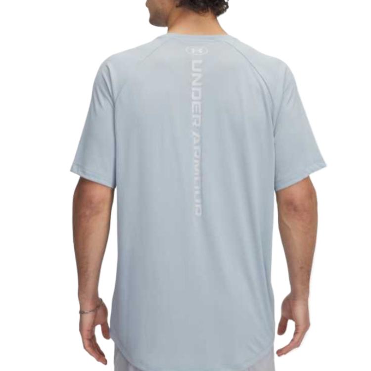 Under Armour Tech Crew Neck Comfortable Casual Loose Short Sleeve T-Shirt Men Tops Harbor-Blue 1377054-465