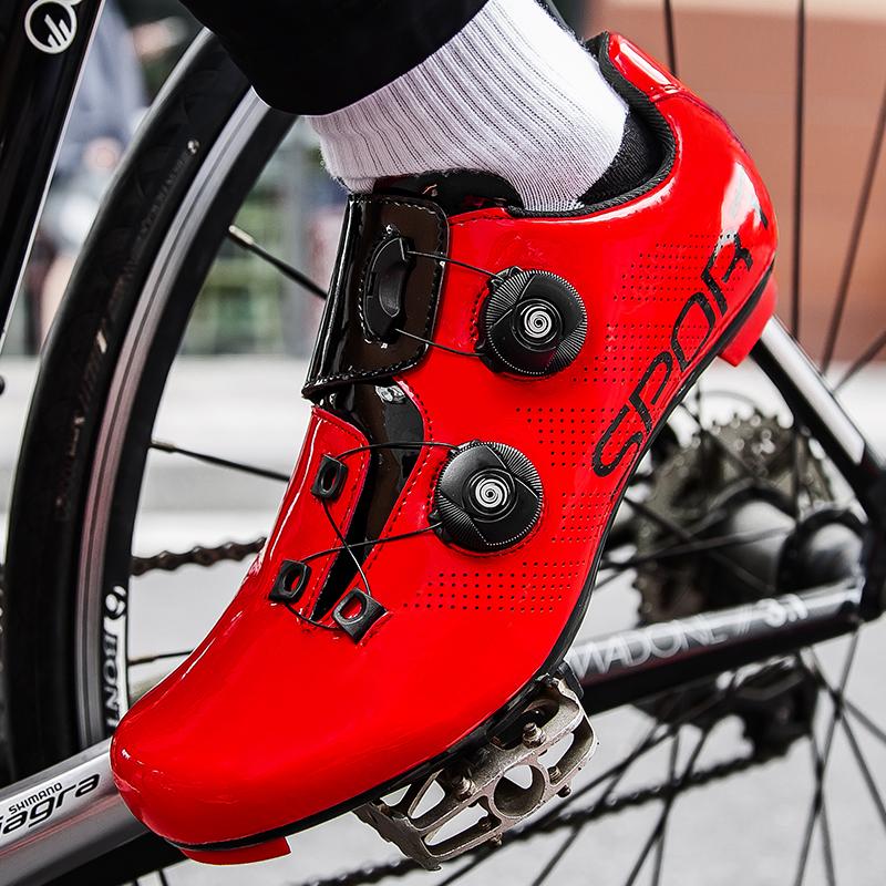 Cyklistické tenisky Mtb s botami Muži Karbon Sportovní Speed ​​Bike Boty Ženy Mountain Racing Flat SPD Silniční cyklistická obuv