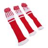3PCS Stripes Knitted Club Head Covers 3 Piece Set 1 3 5 Headcovers with Pom Pom Decoration Snug Fit Red