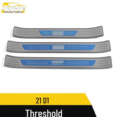 Stainless Steel Welcome Pedal Decorative Stickers for BYD 21 D1 - Anti-Scratch Threshold Strips
