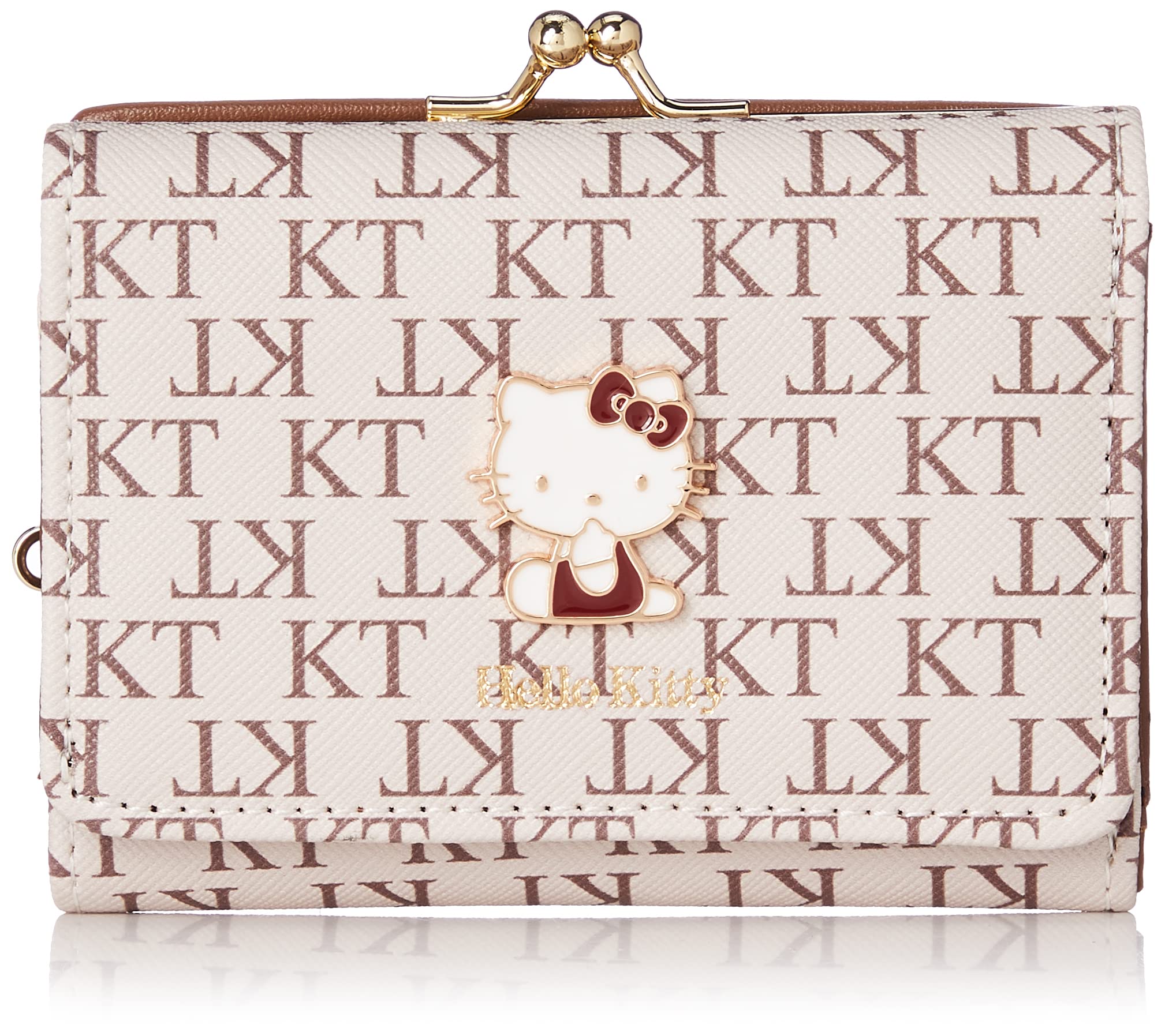 

wallet with for Hello Kitty beige [Aldi] Tri-fold clasp, monogram, SR8, women,