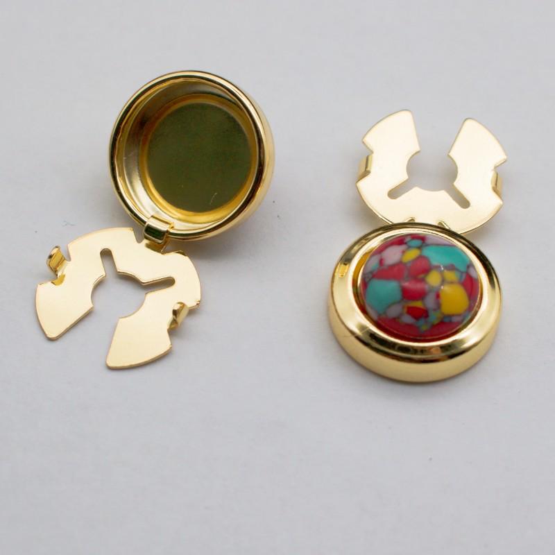 Baroque Classic Pattern Metal Cufflinks for Men's French Shirt Sleeves