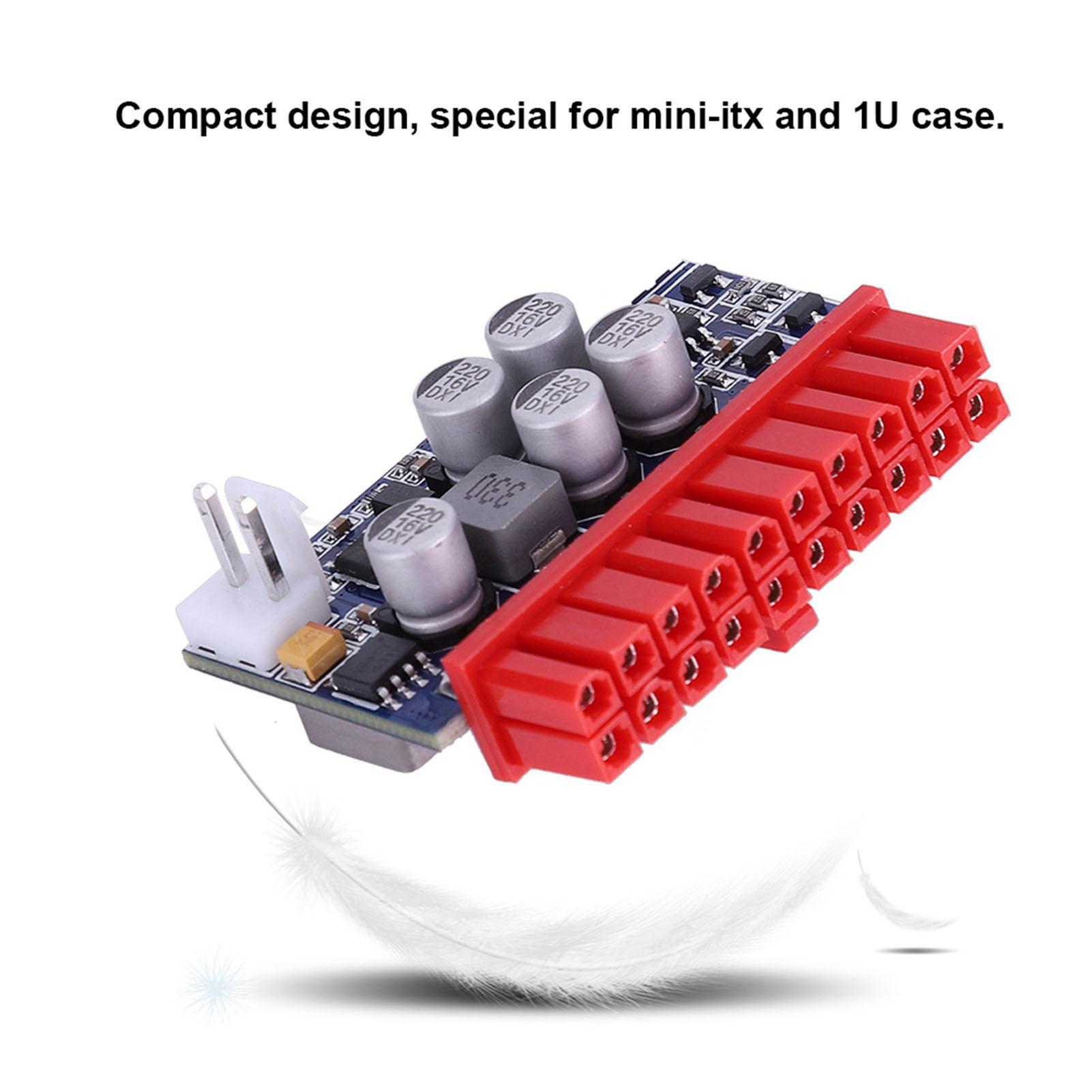 

Блок живлення 90 Вт DC-ATX Вхід постійного струму 20-контактний модуль живлення для міні- та HTPC-комп ютера, POS-машини червоний