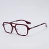 2026 New Fashionable Double-Bridge Anti-Blue Light Presbyopia Glasses High-Definition Reading Eyeglasses Diopter +1.0 To +4.0