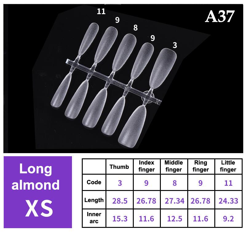 100Pcs/Box False Nails Transparent Press On Nails Coverage False Nails Tips Short Shaped Water Drop Full Sticker For Nails