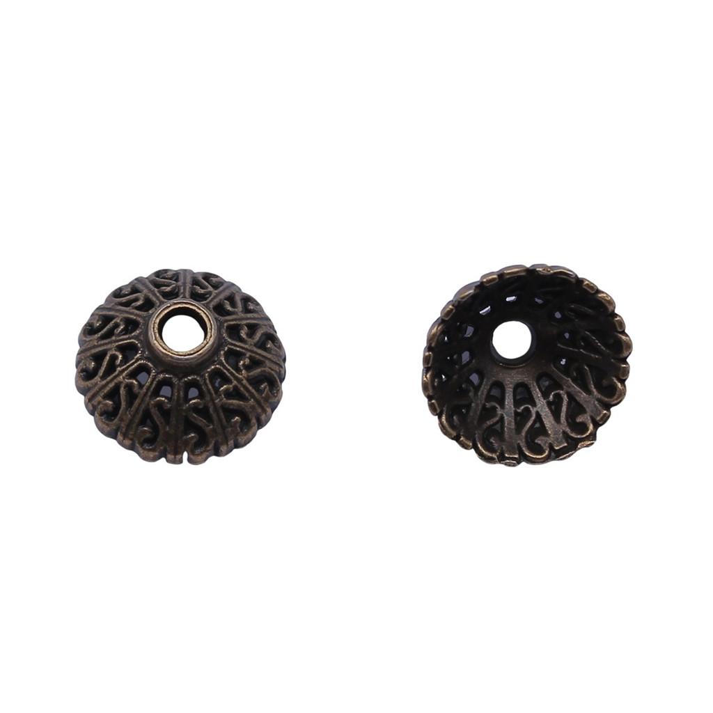 Textured Bead Cap Charms Dome Covers For Pearl And Gemscolor Jewelry Findings
