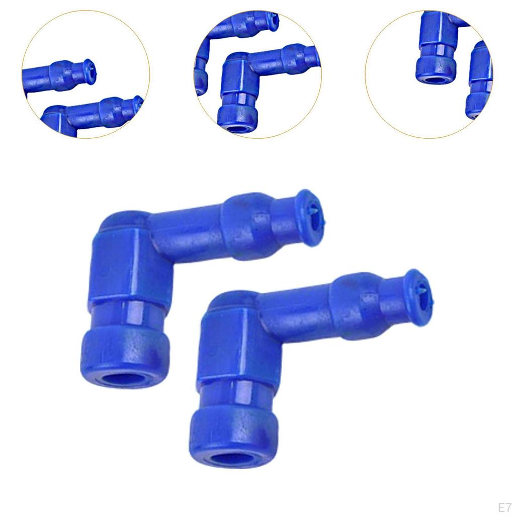 2 Pieces Motorcycle Spark Plug Cap Ignition Accessories 90 Degree Angle for