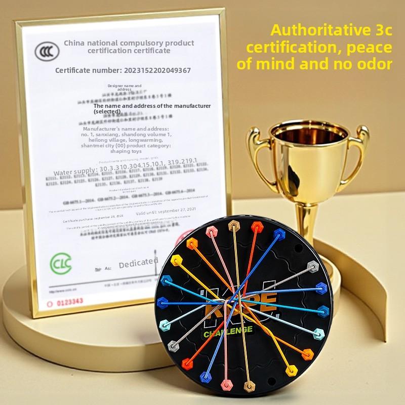 Standard Puzzle Toy With Plastic Material For Childrens Brain Development And Thinking Skills