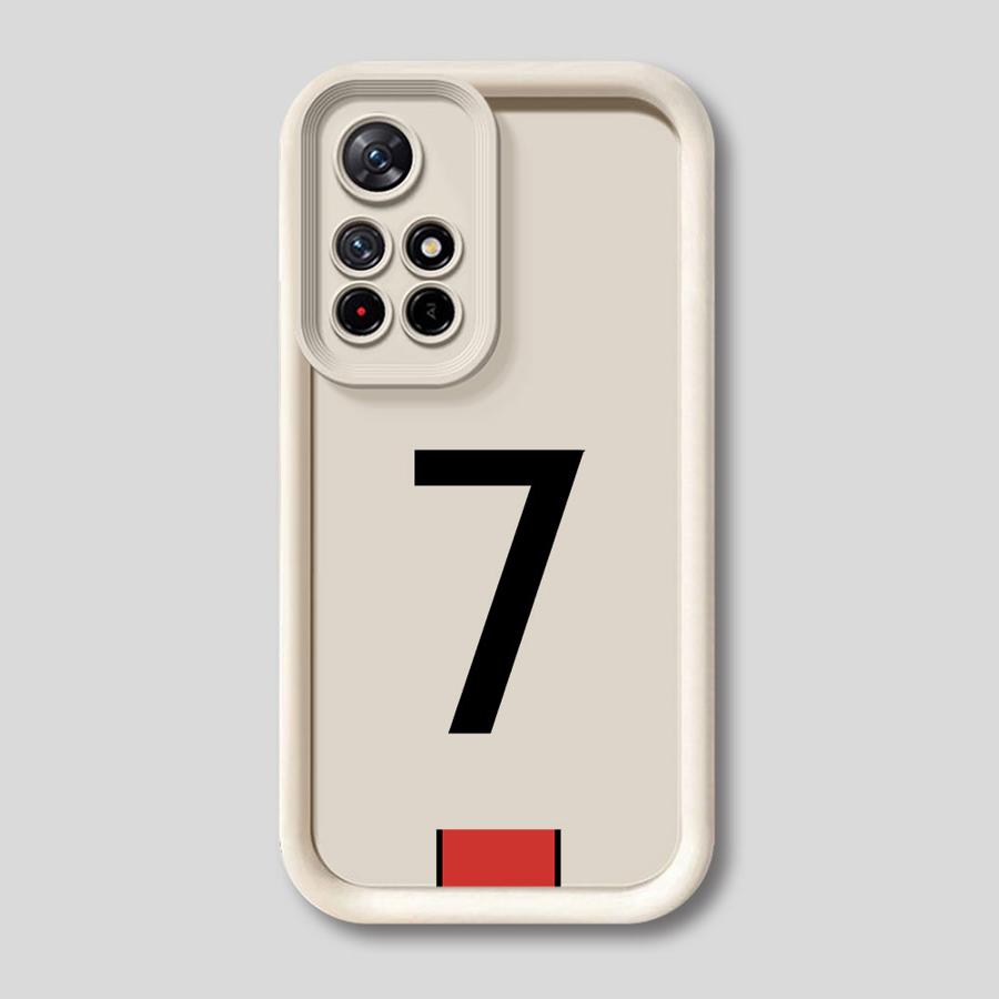 Soft Shell Phone Case for Xiaomi Redmi Note 13 14 Pro Plus 10 11 12 Pro 12s 11s FootBall Number