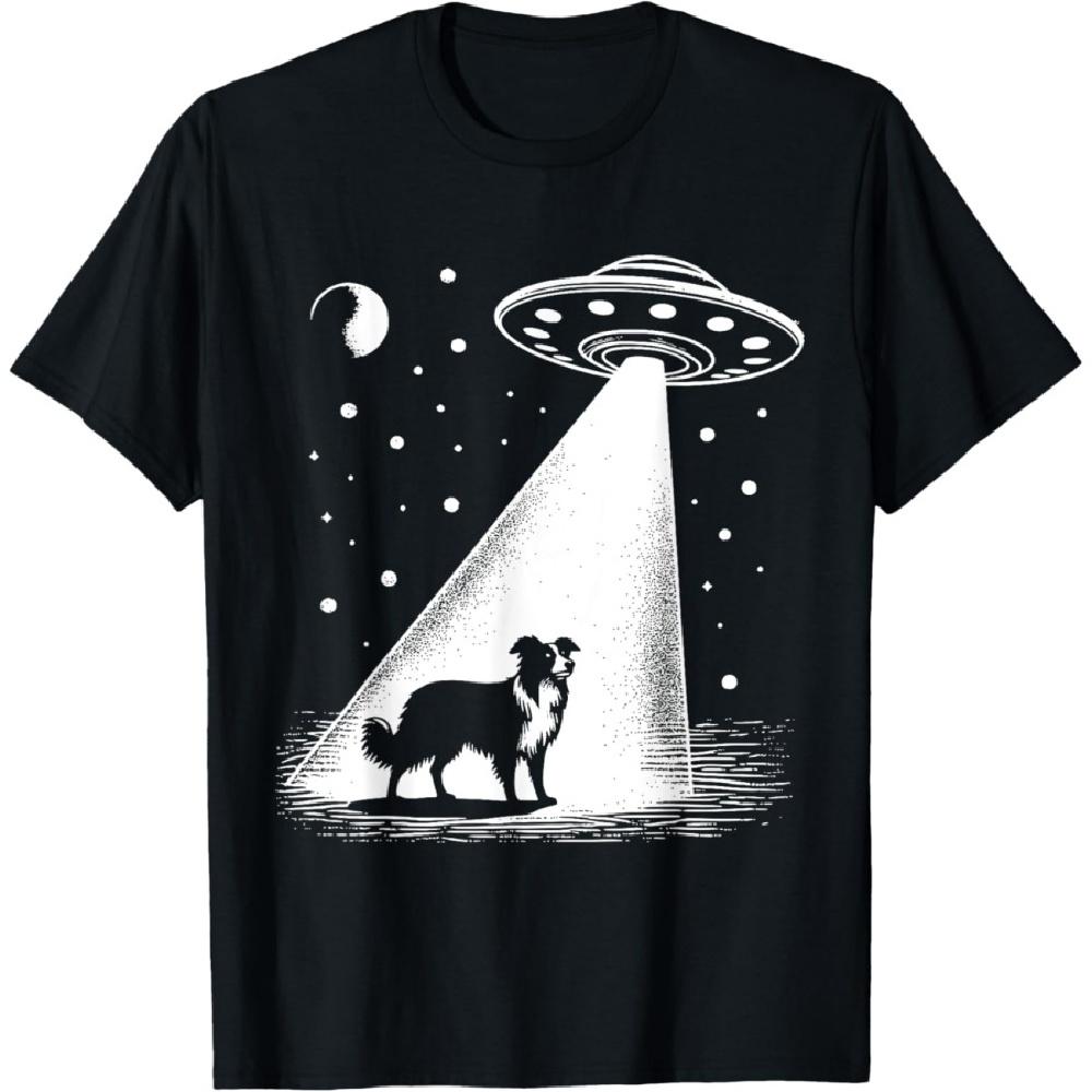 

Border Collie Mom Dad Dog - Funny Alien UFO T-Shirt XXXXXL чёрный