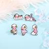 Adorable Little Sheep Surfing Cloud Brooch with Wine and Hat