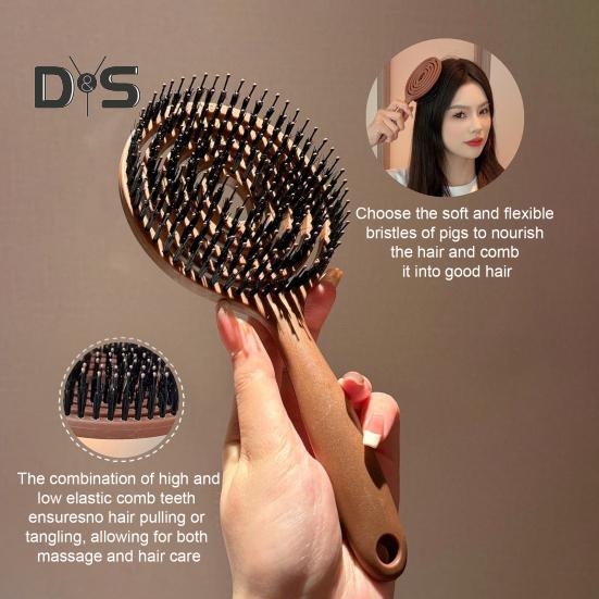 1/2 ks Větraný masážní kartáč na pokožku hlavy Ergonomická rukojeť Antistatický Hřeben na tenké, husté, kudrnaté, dlouhé vlasy Pánský Dámský Hřeben na úpravu vlasů a rozčesávání