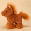 New 20Cm Cute Handmade Horse Plush Toys Stuffed Lifelike Long Hair Horse Doll Halloween Christmas Gift  Children'S Birthday Gift