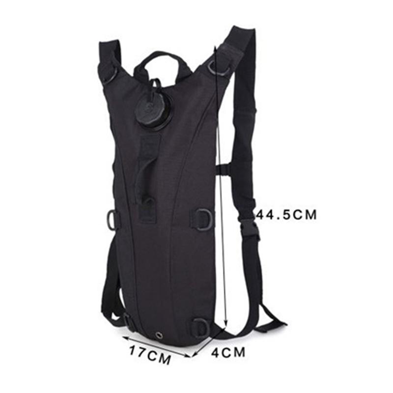 

Рюкзак для питья из износостойкой ткани Оксфорд, водонепроницаемый, регулируемый, с резервуаром для воды для велоспорта чёрный