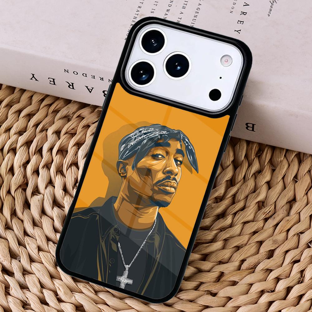 Tupac 2pac vintage Phone Case Cover For Magsafe Wireless Charger For iPhone 17 Pro Max 16 14 13 12 11 15 Air