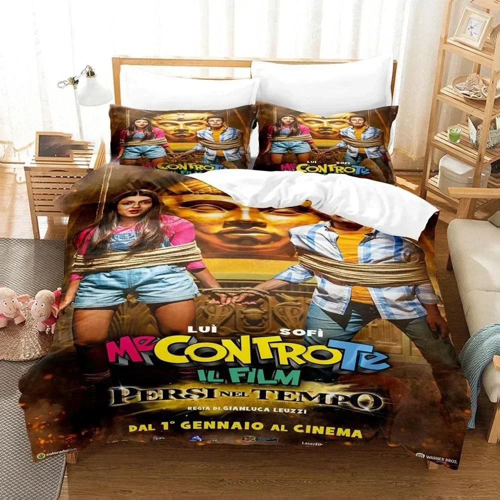 

3D Me Contro Te Bedding Set Ensemble Group Printed Bed Set Duvet Cover Pillowcase Linen Sheet Quilt Cover Full Queen King Size 135x200cm