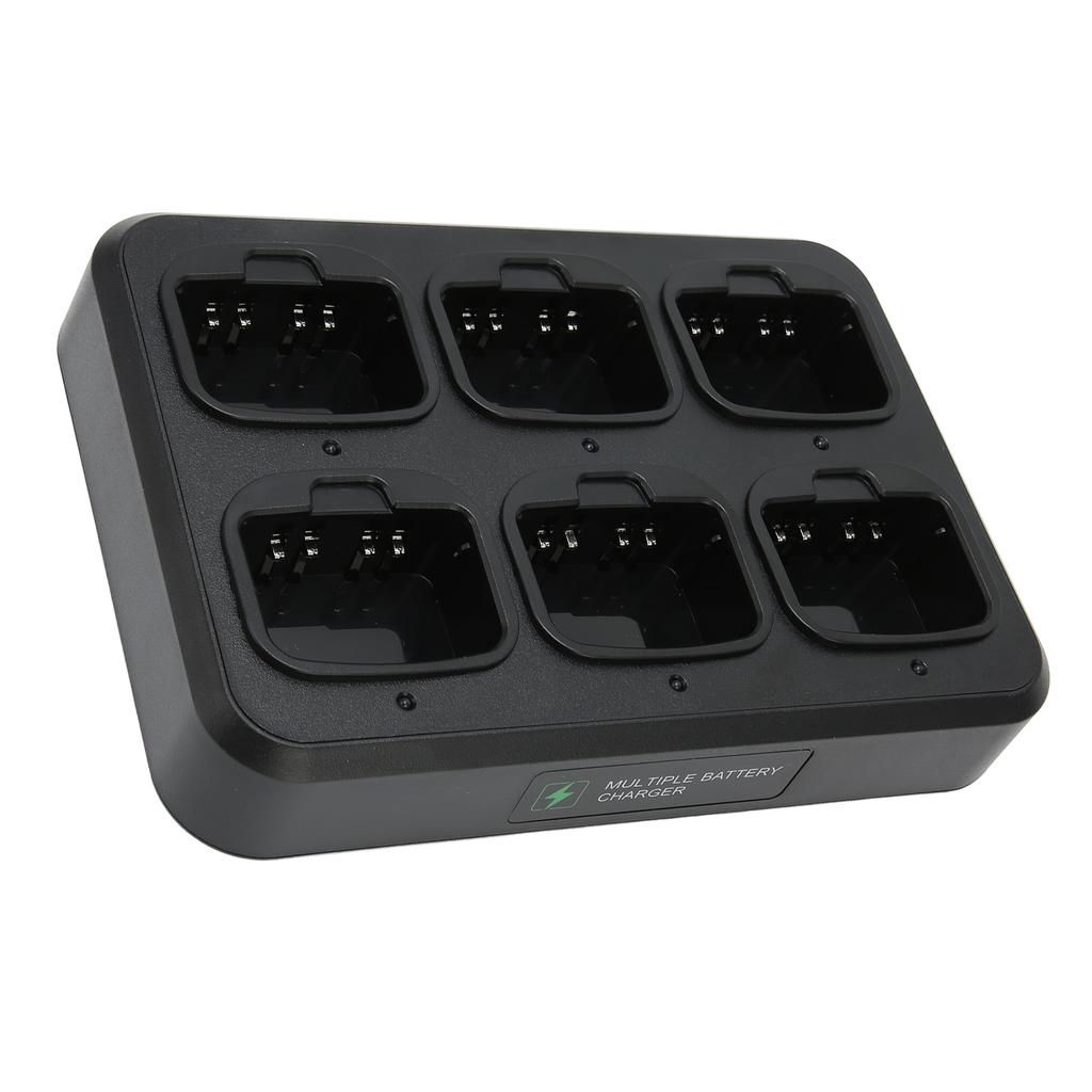 6 Way Walkie Talkie Charger Light Display Fast Heat Dissipation Lightweight Two Way Radio Charger