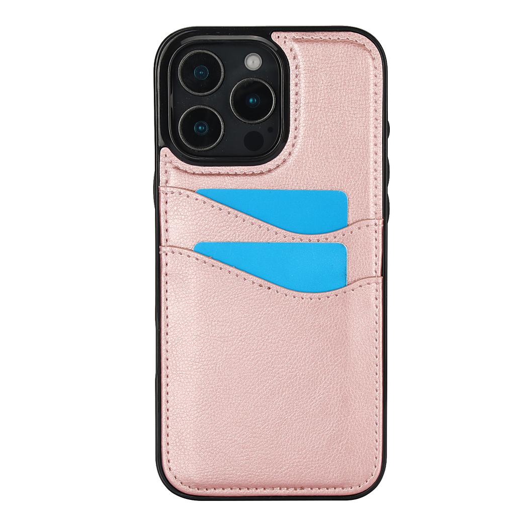 Luxury High-end Leather Case for iPhone 16 Pro Max 16E 15 Plus 14 Pro 13 12 11 XS XR X 7 8 Card Slot Holder Mobile Phone Cover
