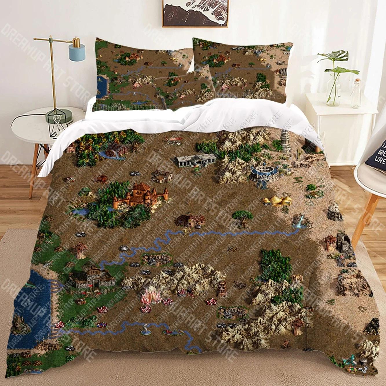 Heroes of Might and Magic 3D Bedding Sets print duvet cover Adults_ children bed comforter birthday gift dropshipping 135x200cm
