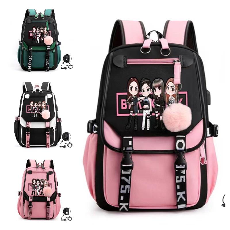 Stilvoller Urbaner Minimalistischer Sternenhimmel Rucksack Koreanische Girlgroup Park Chaeyoung Lisa Kim Jisoo Gleicher Stil Oxford-Stoff