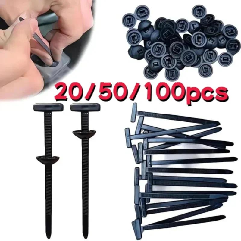 Multi functional zip ties, snap fasteners, through screws for fixing engine baseboard, fender lining, mudguard, car screws