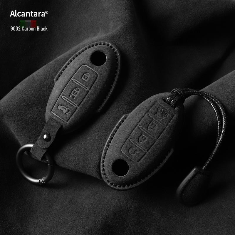 Nissan Key Cover: Full Wrap Suede Shell for Qashqai, Teana, X-Trail, Tiida, Loulan, Tuoda.