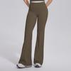 Womens Loose Wide-Leg Yoga Pants Color Block Seamless Flared Leggings Running Gym Workout