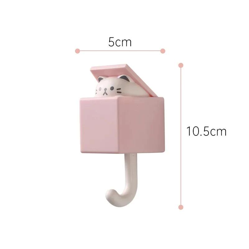 

Wall Key Holder Self Adhesive Dormitory Bedroom Door Hangers Hooks Key Umbrella Towel Cap Coat Rack Wall Animal Decoration Rack as show