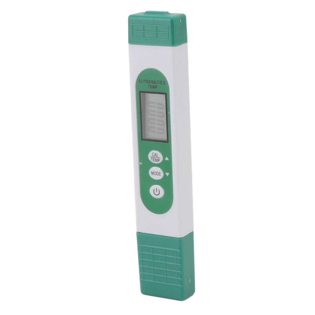Water Quality Meter Pen Type SALT TDS EC S.G TEMP 5 In 1 Tester LCD Digital with Backlight
