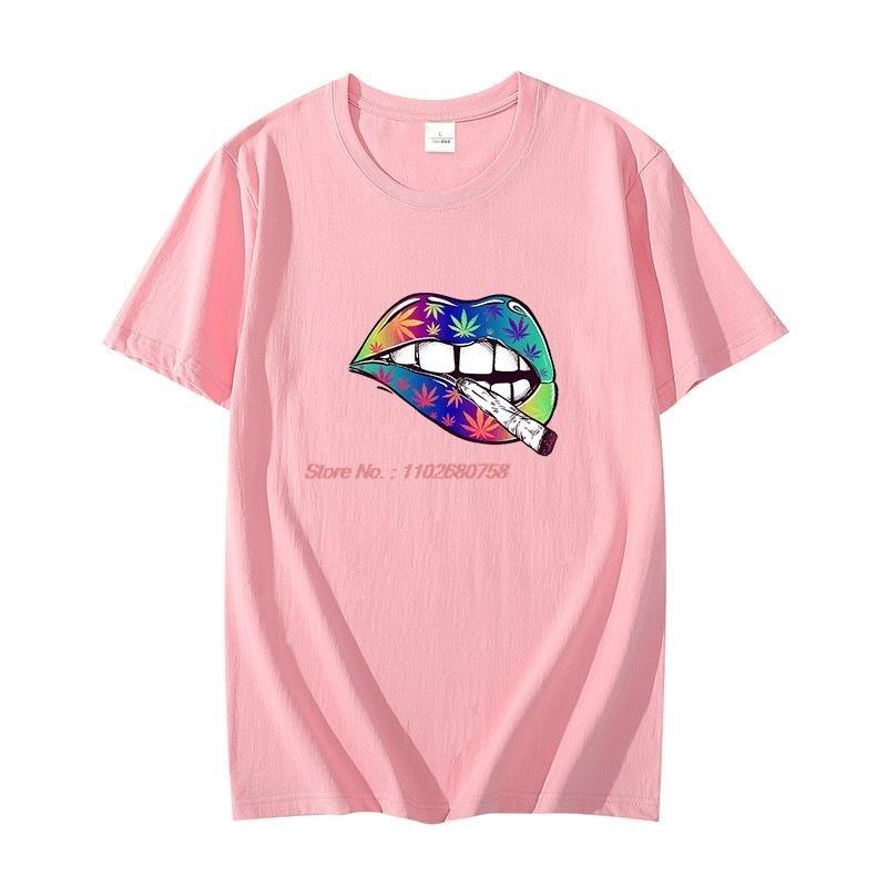 Colourful Lips Fashion Graphic T Shirts Oversized Tees Tops Short Sleeve Tshirt Summer  High Quality Unisexs Print T Shirt
