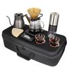 SOTECH Outdoor Coffee Hand Brew Set, Rechargeable Bean Grinder, Portable Travel Bag Coffee Maker, 850ml, Easy Operation, Perfect for Outdoor Camping,
