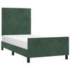 VidaXL Bed Frame with Headboard Dark Green 90x190 Cm Velvet3125852