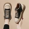 Dicke Sohle Schnürschuhe Damen Herbst und Winter Neu Vielseitig Koreanische Version Sportschuhe Mode Samt Temperament Leichtgewichtige Freizeitschuhe
