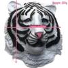 Latex Tiger Mask - Zodiac Animal Halloween Party Headgear for Year of the Tiger Performances.
