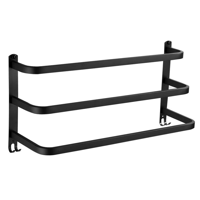 No-Drill Stainless Steel Bathroom Towel Rack