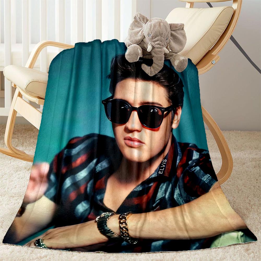 Rock Roll Legend Blanket Warmthful Decor Suitable for Picnics Bed Chair for All Seasons Modern Style Ideal Gift For Birthday Valentine'S Day