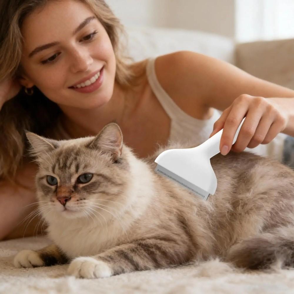 No Hurt Dog Grooming Comb Fine Tooth Pet Hair Knotting Comb  Pet Massage Cleaning